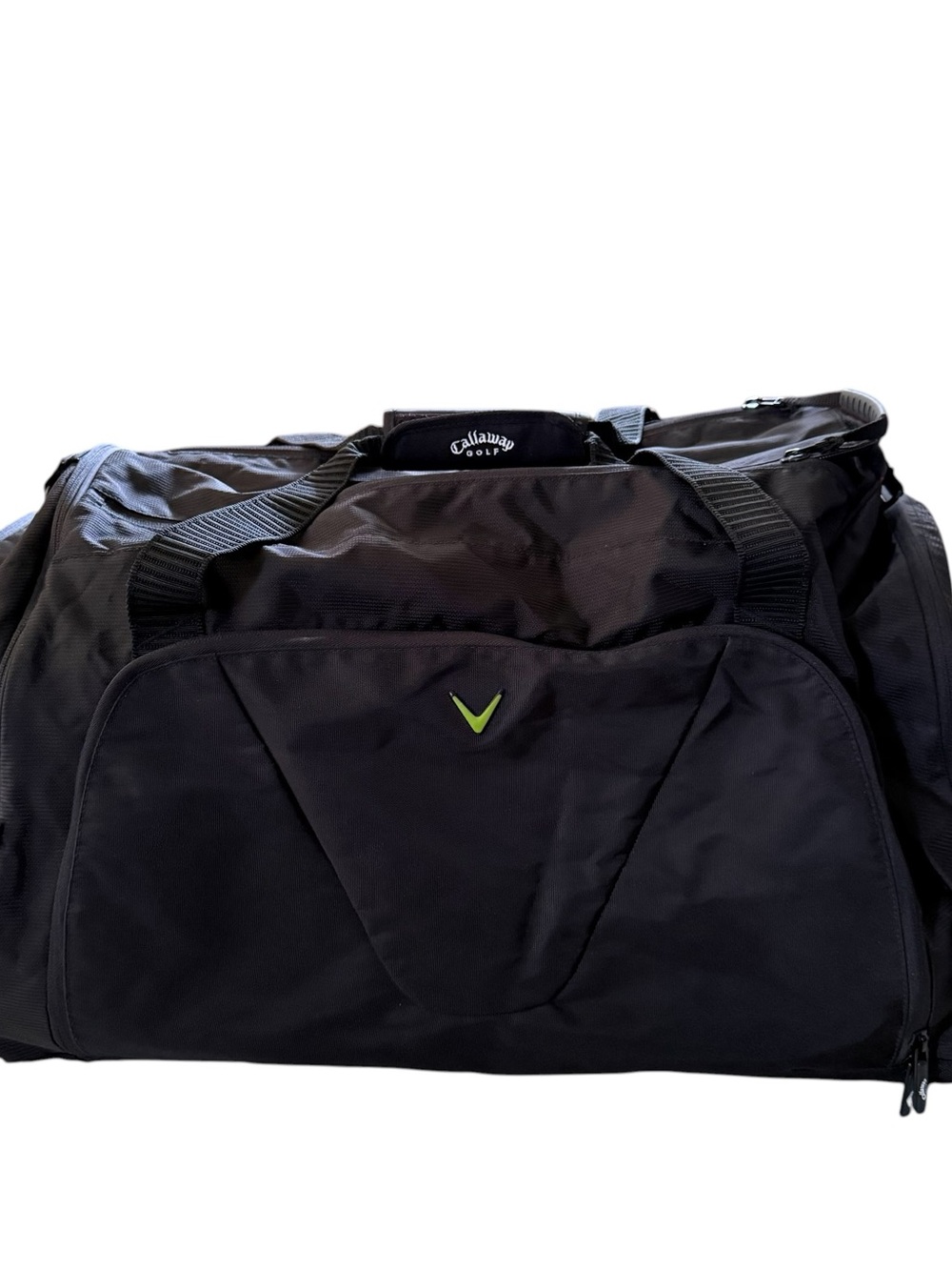Large Black Callaway Golf Duffel Bag for Weekender Travel or Gym Multi Pocket
